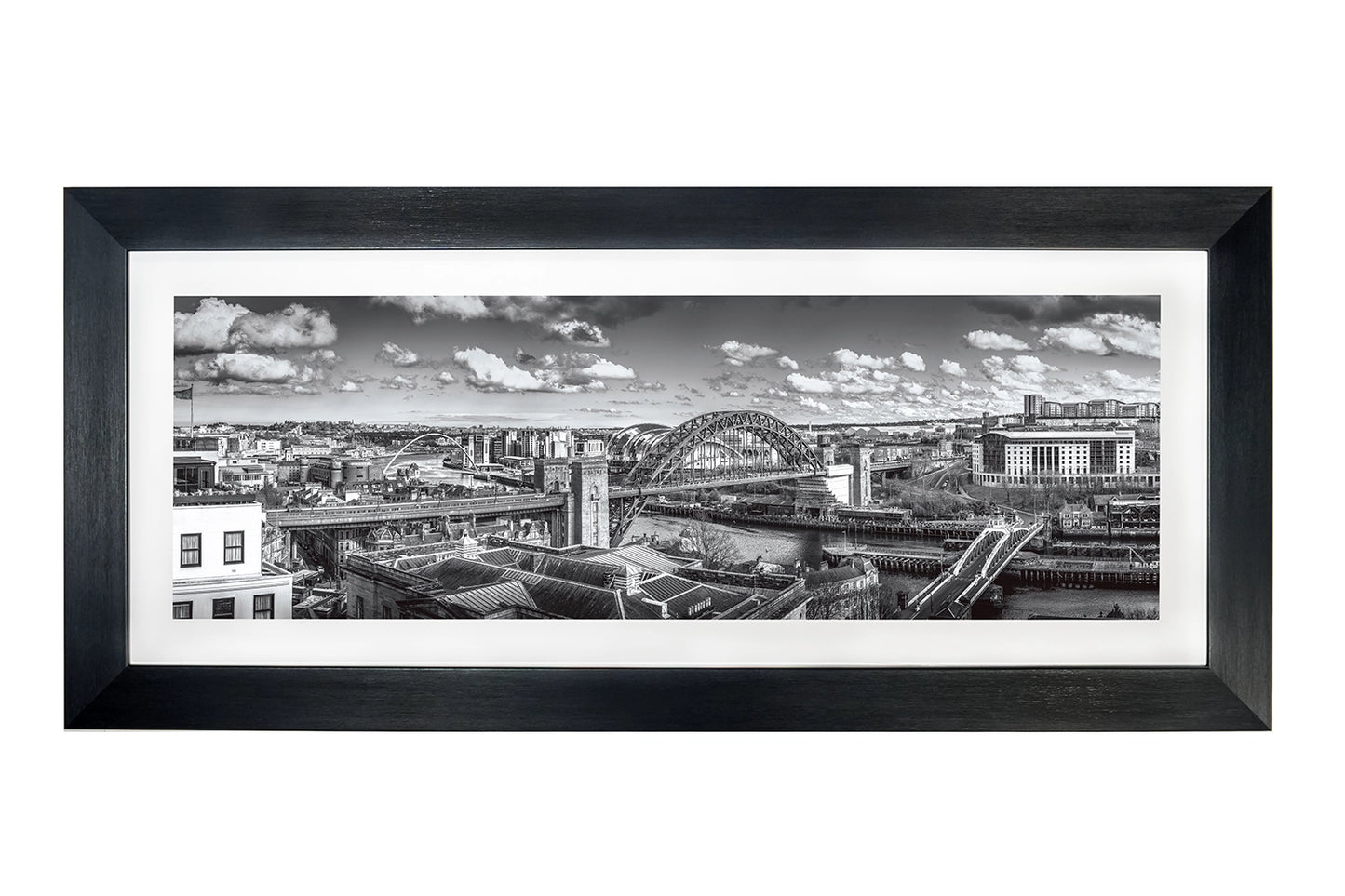 Tyne Bridge Panoramic Black & White