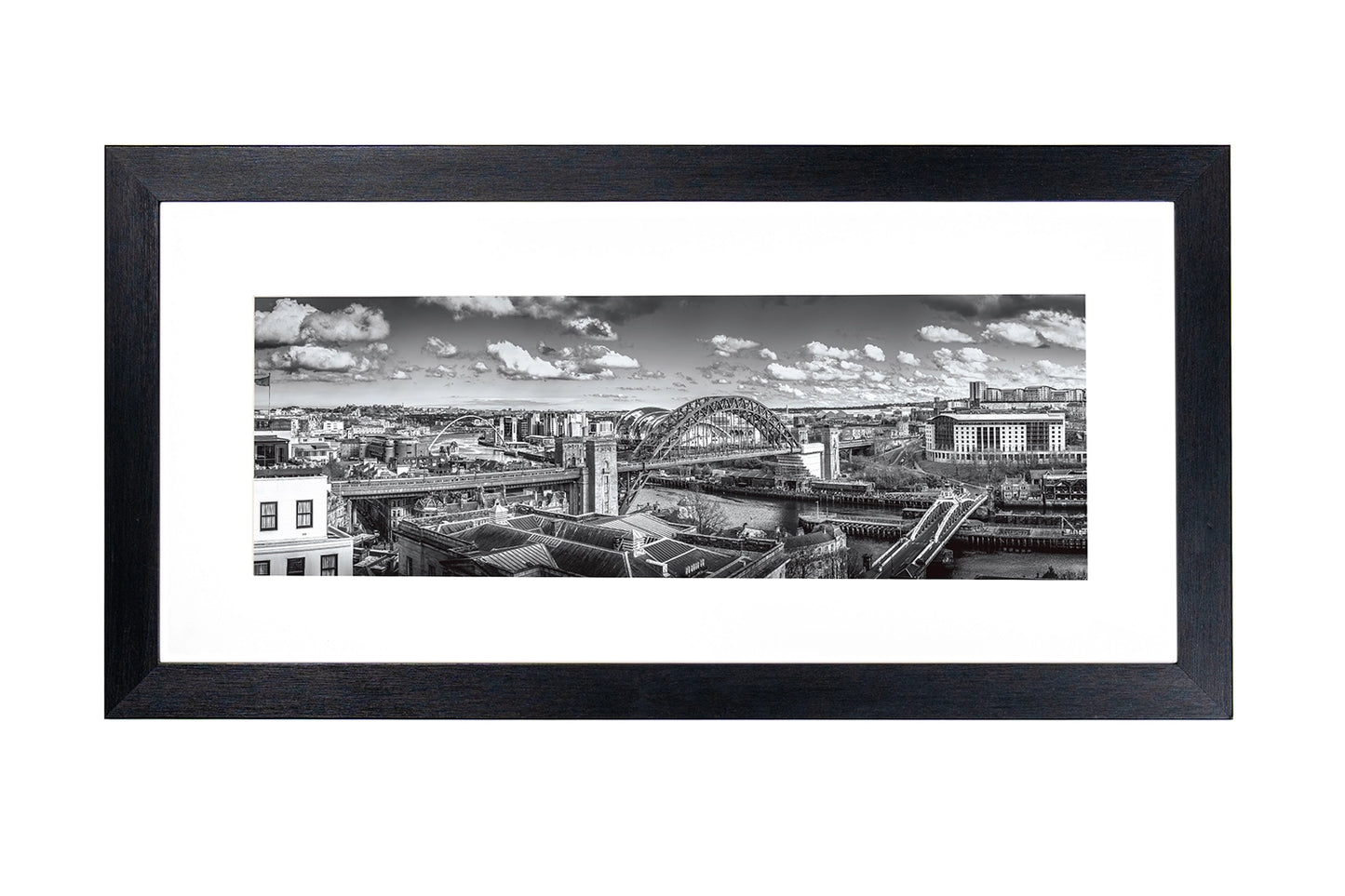 Tyne Bridge Panoramic Black & White
