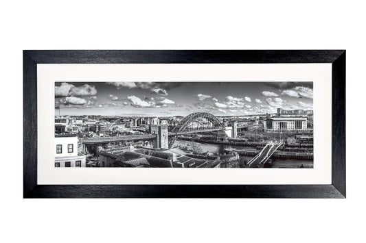 Tyne Bridge Panoramic Black & White