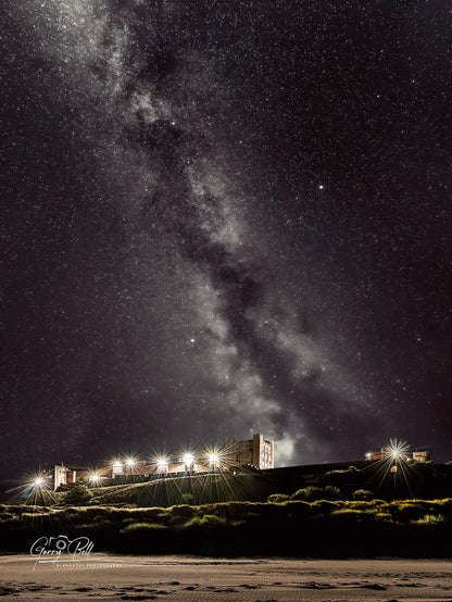 Bamburgh Castle Milky Way