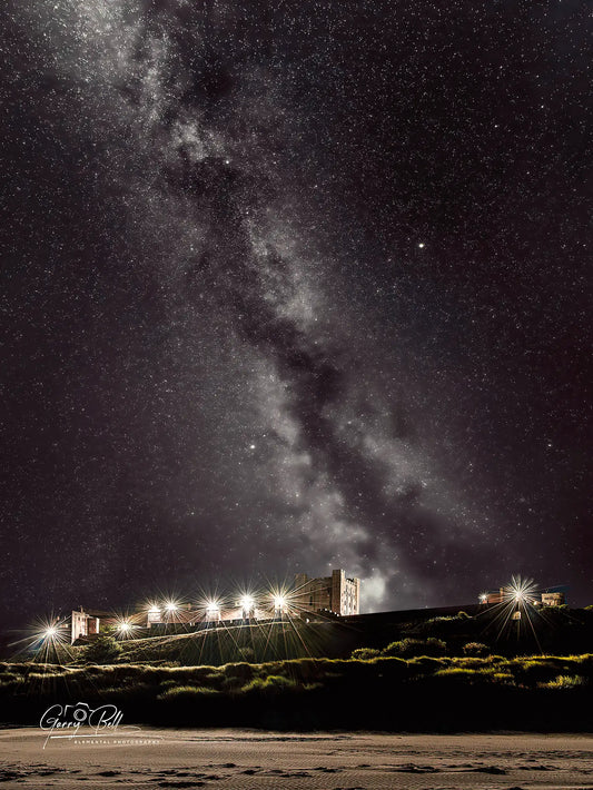 Bamburgh Castle Milky Way