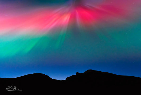 Northumberlandia Aurora Silhouette-1