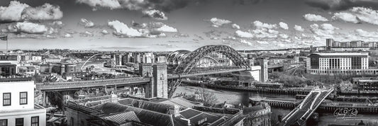 Tyne Bridge Panoramic Black & White