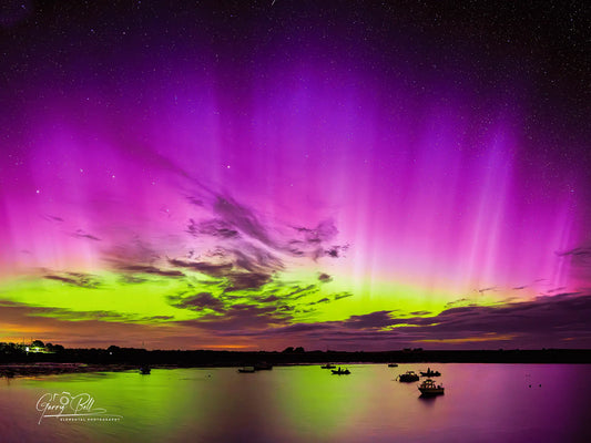 Holy Island Harbour Aurora