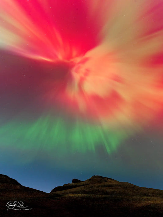 Northumberlandia Aurora  Silhouette-2 Portrait