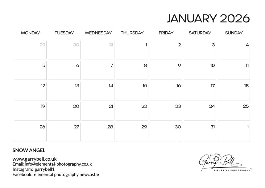 2026 North East Double A4 Calendar